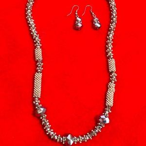 Necklace and earrings